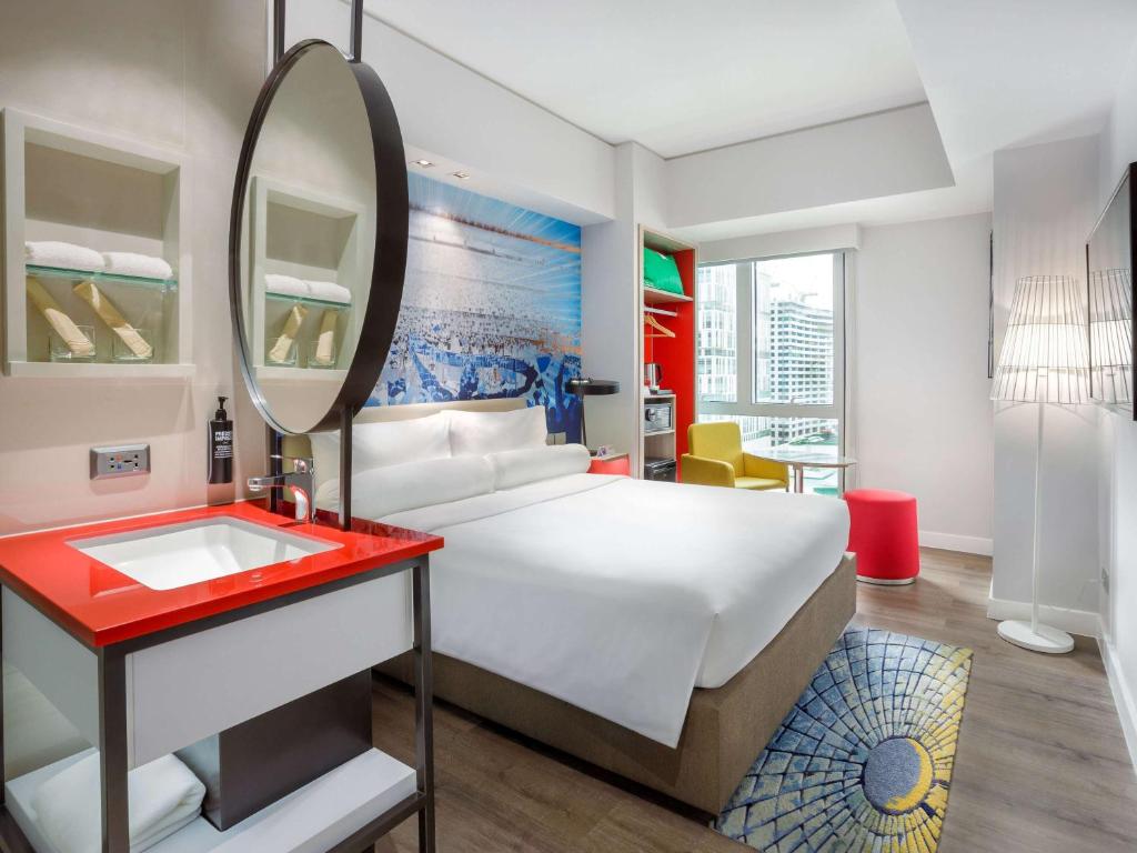 Voodi või voodid majutusasutuse ibis Styles Manila Araneta City toas