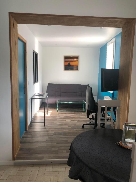 Posedenie v ubytovaní Saint Malo Bel appartement plain pied 300 m gare pres plage du sillon intras muros