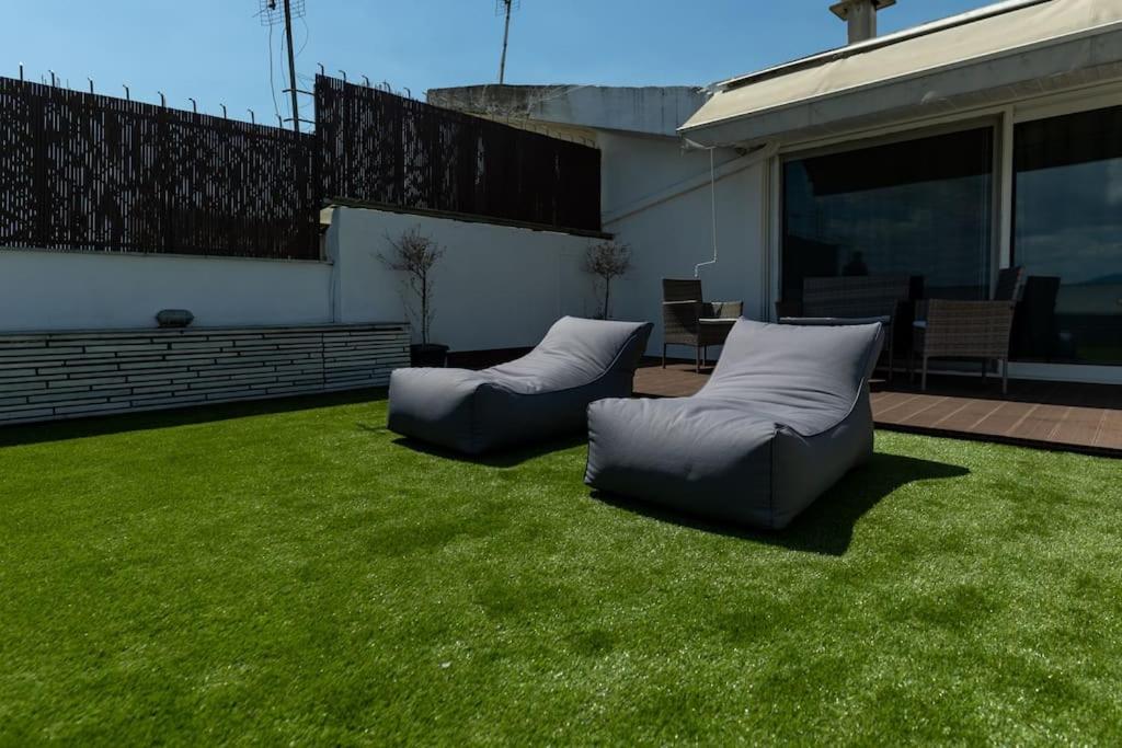 Posezení v ubytování DeKo Penthouse Suite