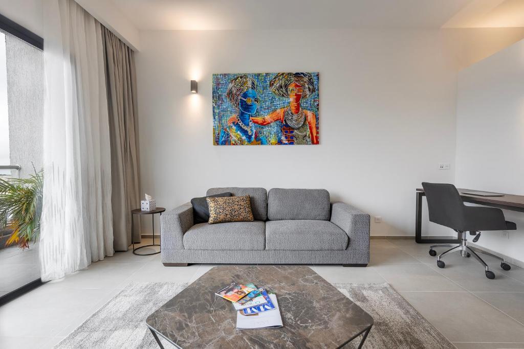 Zona d'estar a La Scala AppartHotel Abidjan