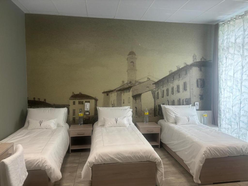Posezení v ubytování Volpedo hostel