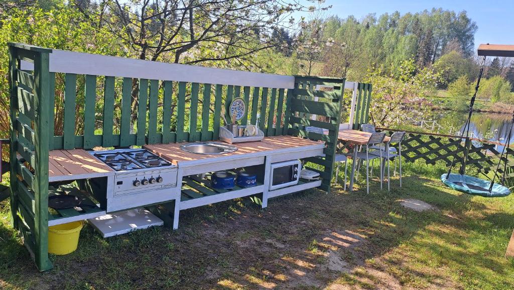 Zahrada ubytování Dolina Miodu - Kaszuby, Sauna, Gorąca Balia