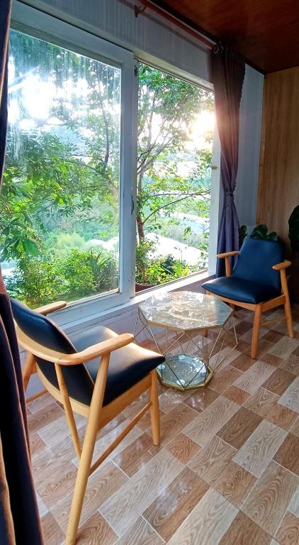 Posezení v ubytování Natural Home Đà Lạt