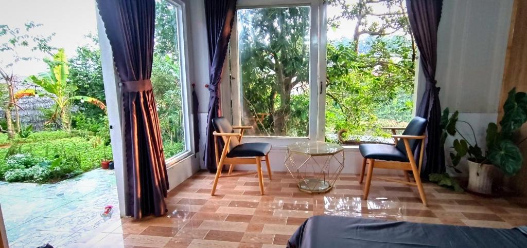 Zahrada ubytování Natural Home Đà Lạt