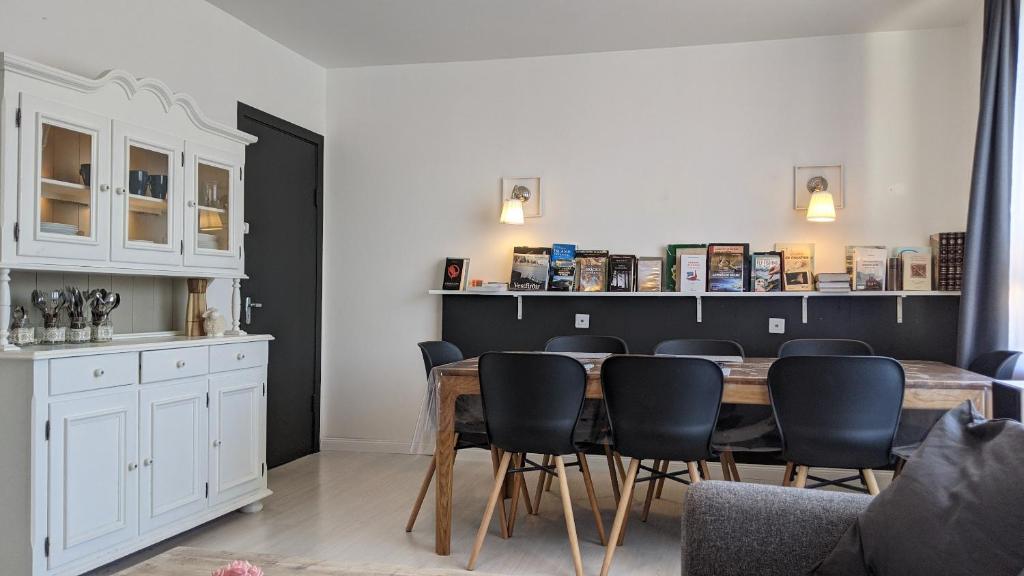 Dapur atau dapur kecil di Flateyri guesthouse
