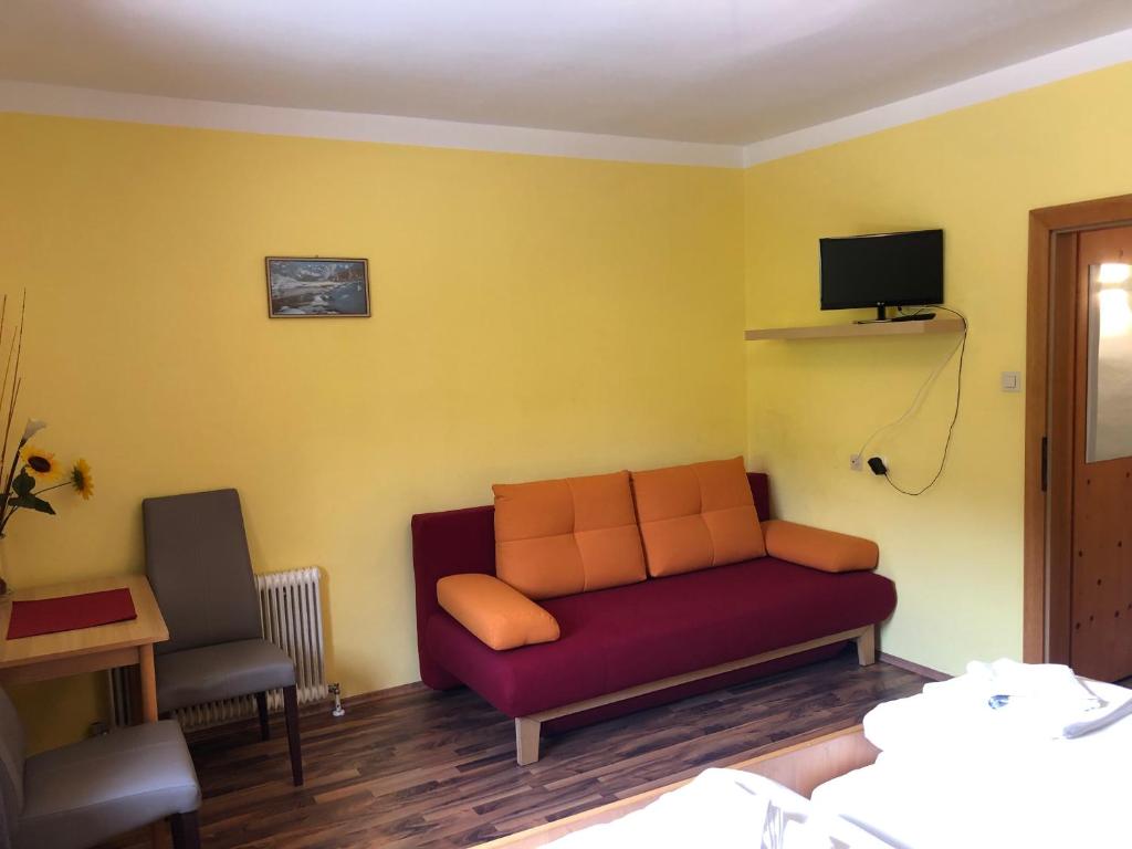 TV a/nebo společenská místnost v ubytování Hotel Ötscherblick
