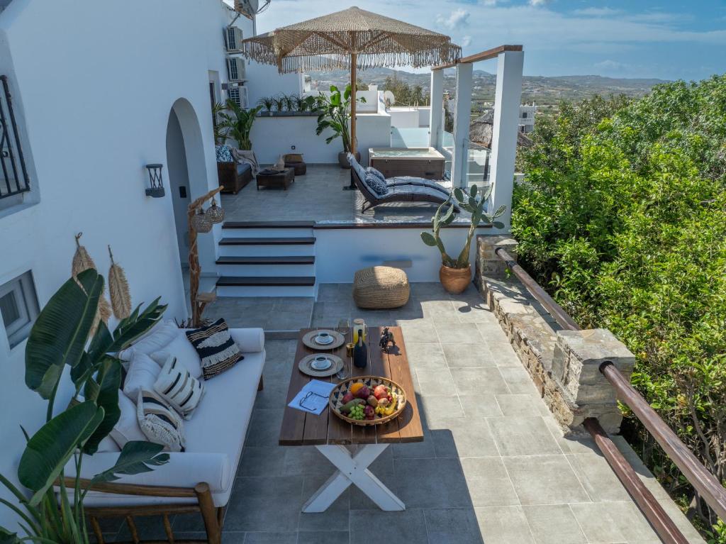 Balkón nebo terasa v ubytování Mythodea Luxury Villa