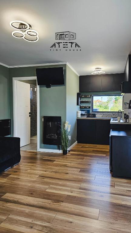 Kuchyň nebo kuchyňský kout v ubytování ATETA Tiny House