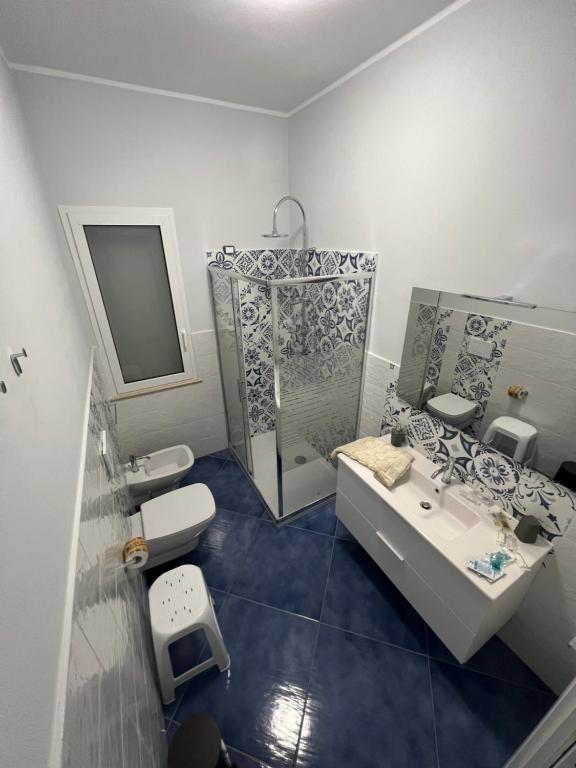 Koupelna v ubytování Hotel La Giara
