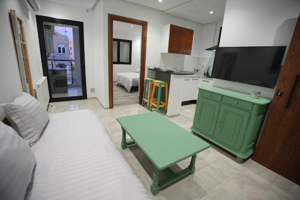 Kuchyň nebo kuchyňský kout v ubytování Le vert Emeraude
