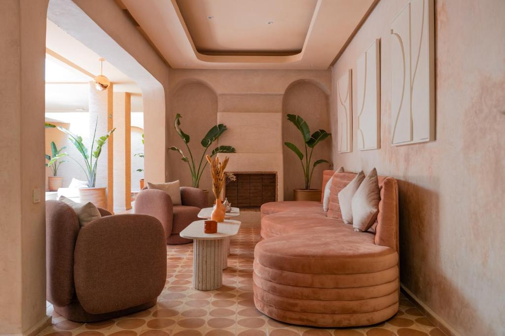 Posezení v ubytování Maison Nalos