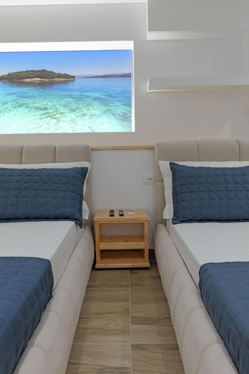 Posezení v ubytování Cako Rooms Saranda