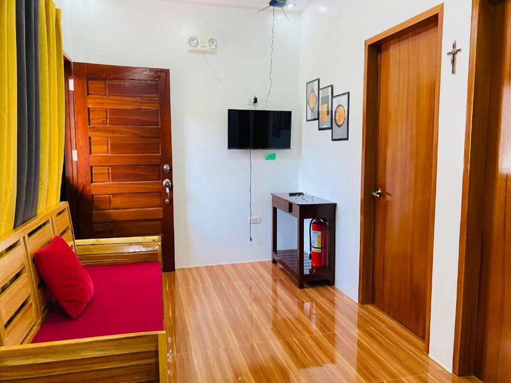 TV a/nebo společenská místnost v ubytování Lucas Transient House