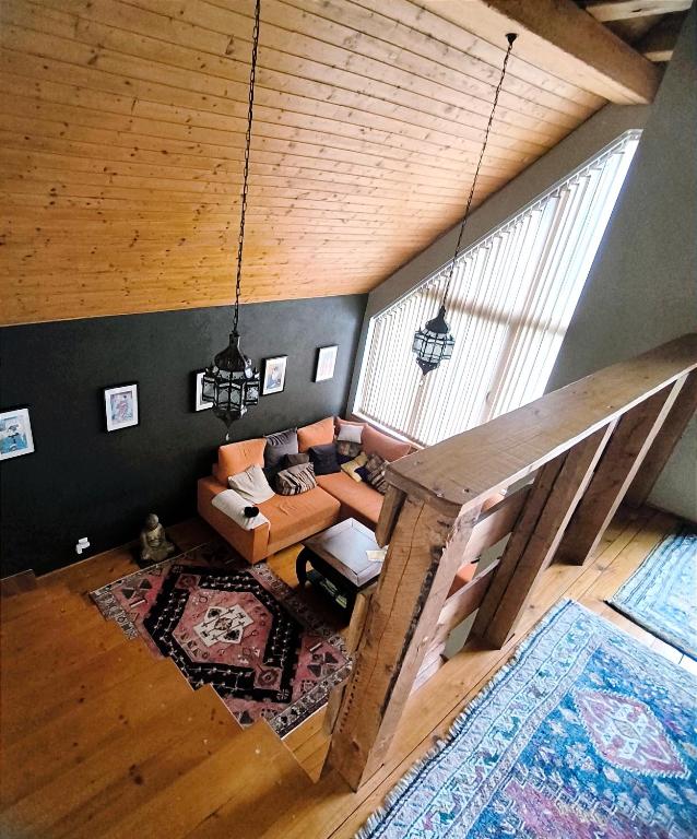 Postel nebo postele na pokoji v ubytování chata ,,Na Brehu''