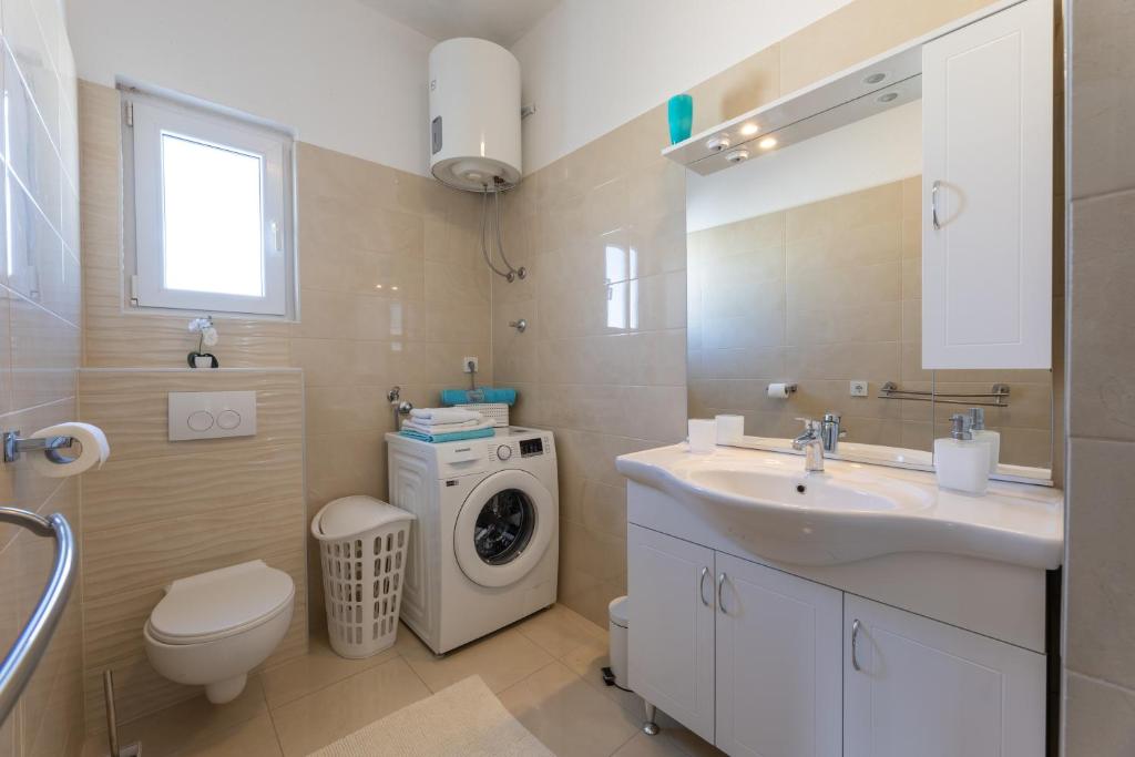 Koupelna v ubytování Apartments Bilopavlović