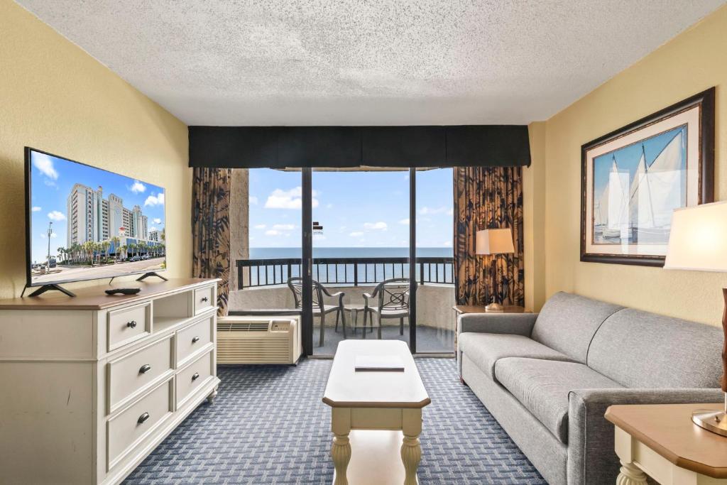 Posezení v ubytování Oceanfront 1BR Suite! Perfect For 8 Guests!- Pinnacle Tower 1456