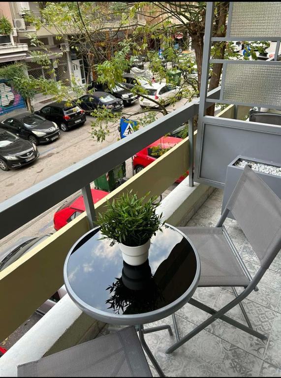 Balkon lub taras w obiekcie MSK Rotonda Studio 2