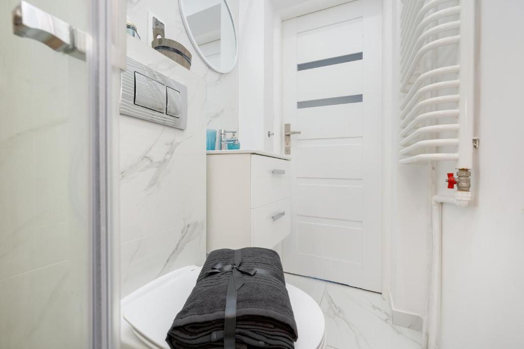 Kúpeľňa v ubytovaní J&W Apartments Studio Solidarności