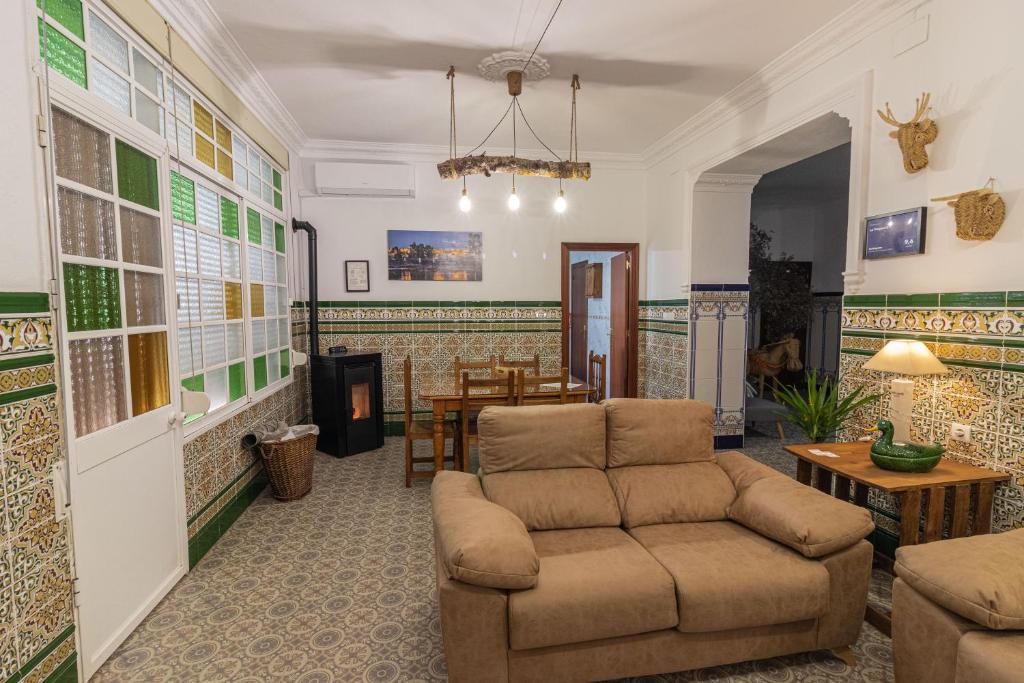 A seating area at La Vaquería