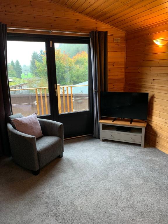 Posezení v ubytování Corrie Lodge, Glendevon
