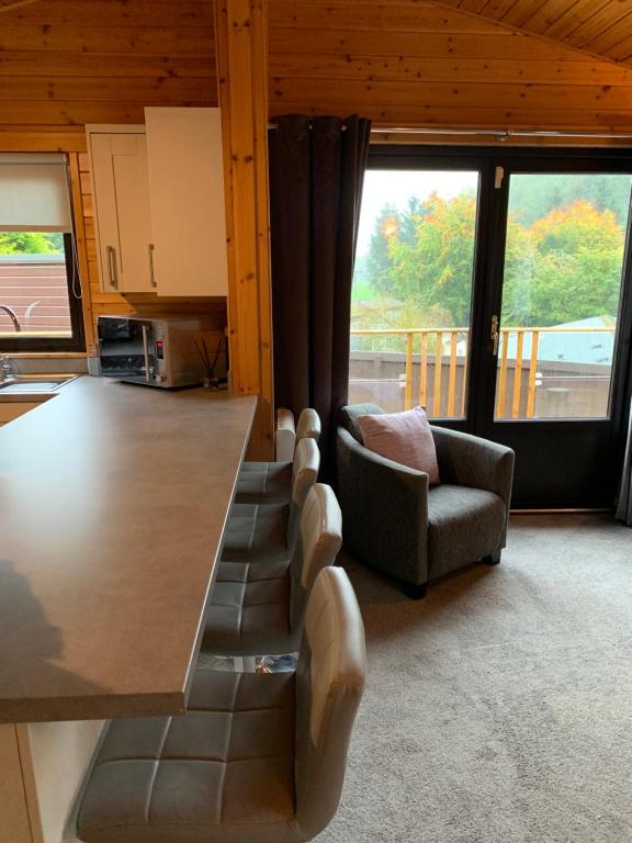 Kuchyň nebo kuchyňský kout v ubytování Corrie Lodge, Glendevon