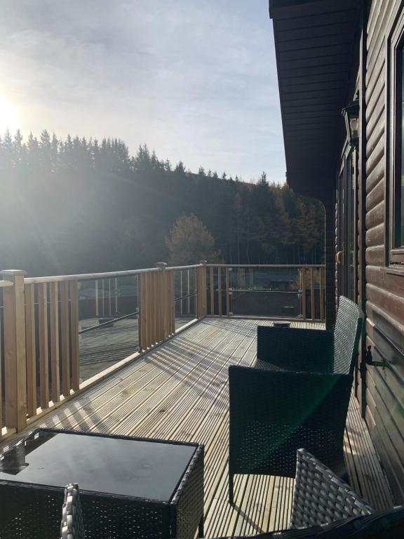 Balkón nebo terasa v ubytování Corrie Lodge, Glendevon