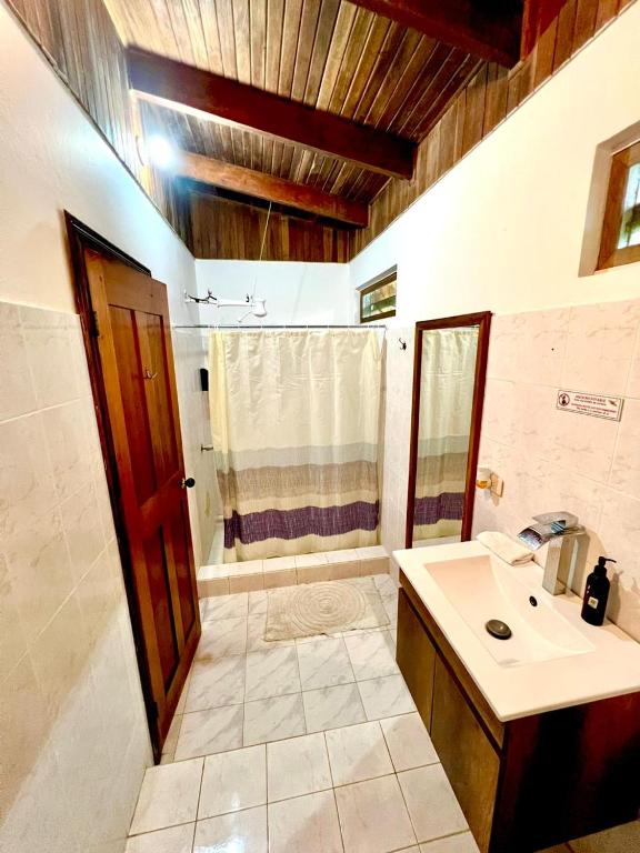 Koupelna v ubytování Hotel Exotic Lodge