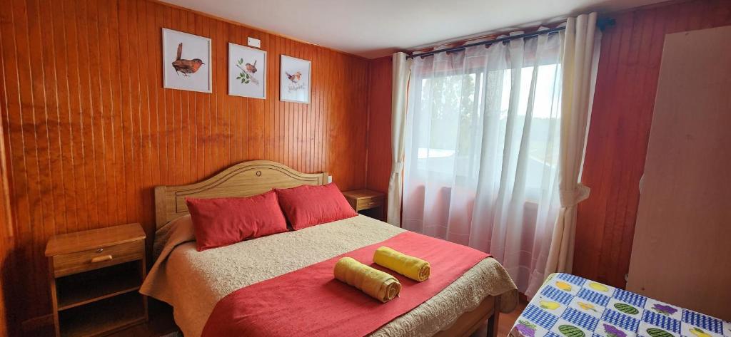 Postel nebo postele na pokoji v ubytování Hostal La nona