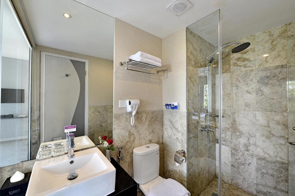 Koupelna v ubytování Serela Cihampelas by KAGUM Hotels