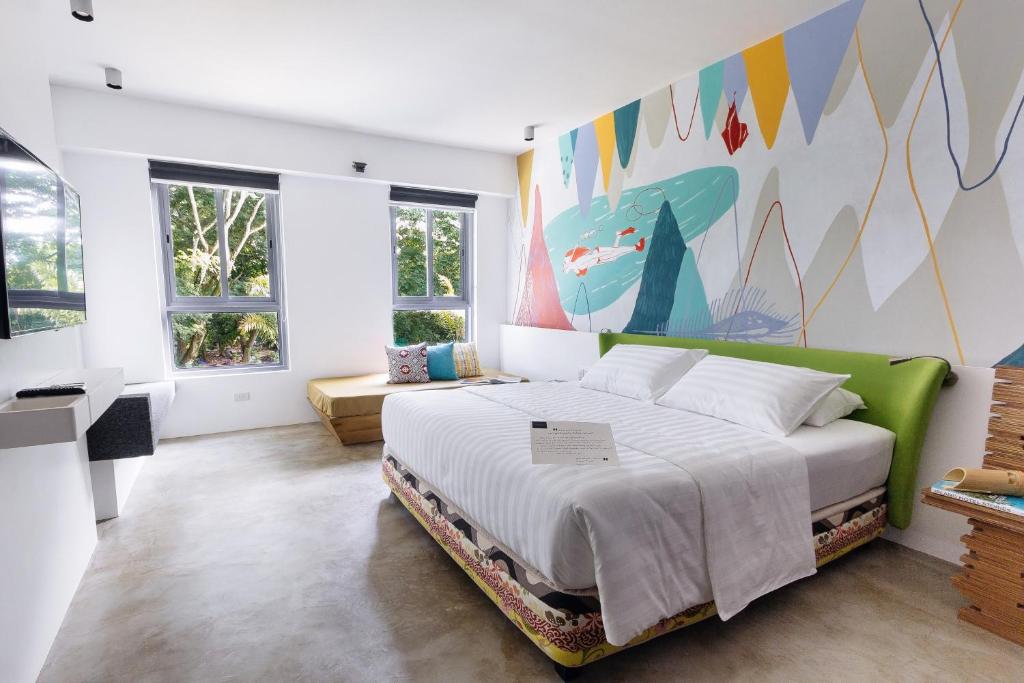 Postel nebo postele na pokoji v ubytování Canvas Boutique Hotel