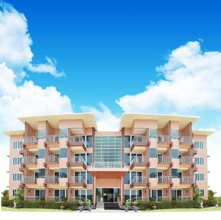 a rendering of the exterior of a hotel at David Residence in Nai Yang Beach
