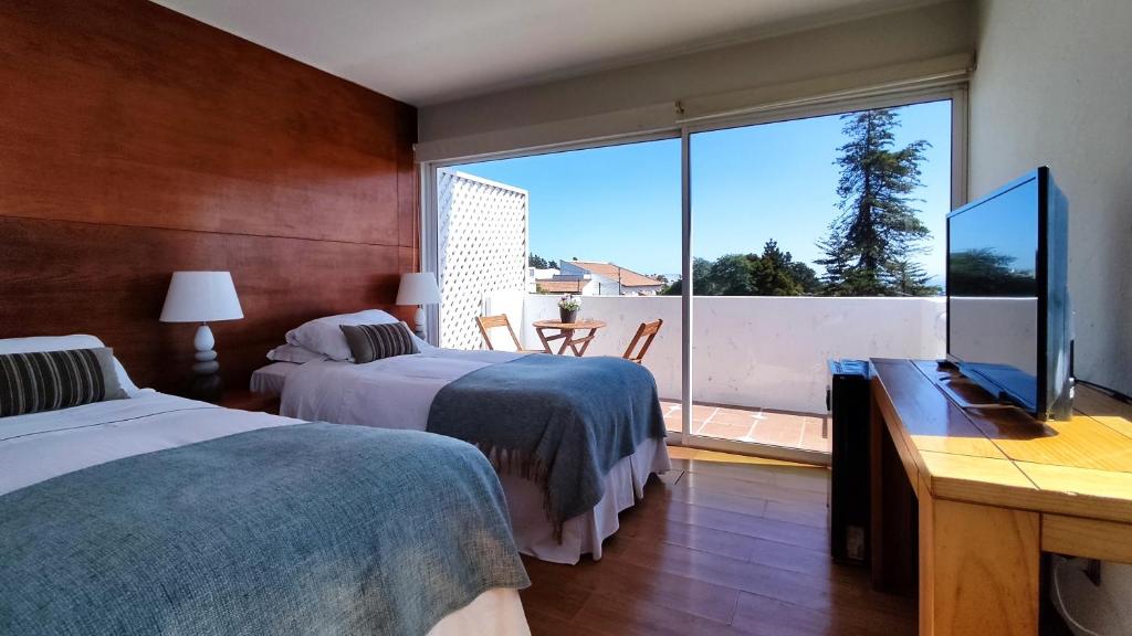 Postel nebo postele na pokoji v ubytování Hotel Green en Marbella