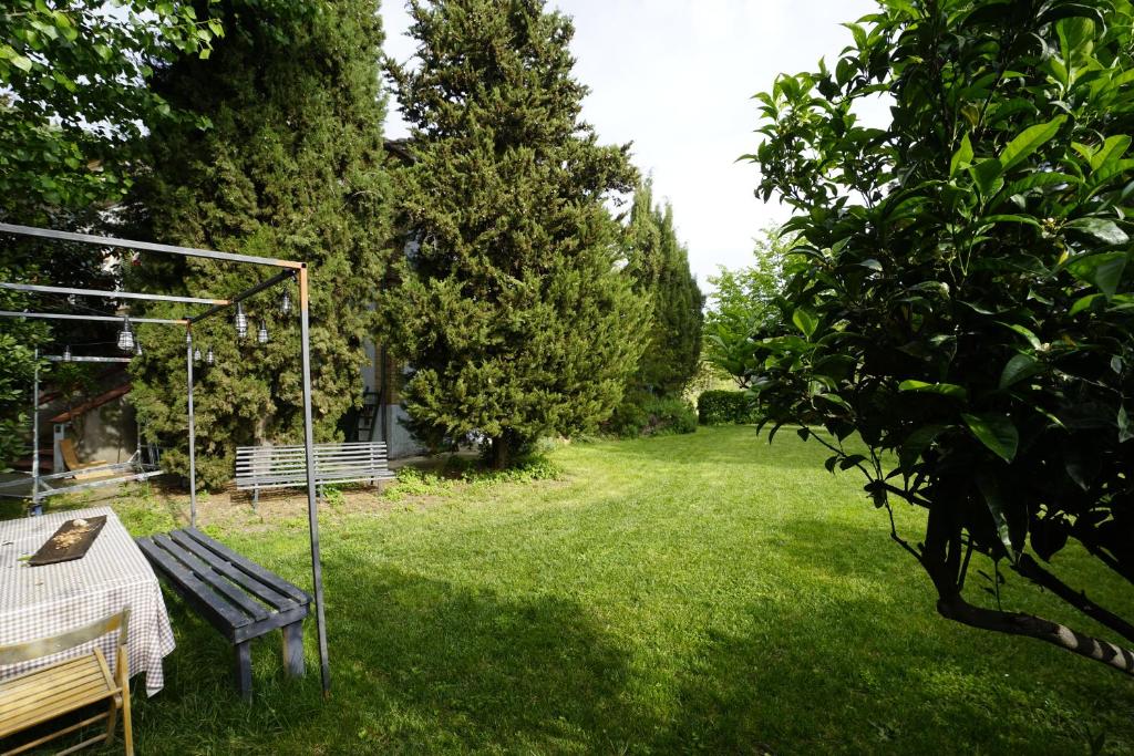 Zahrada ubytování PODERE Sant'Anna B&B -Bambù room