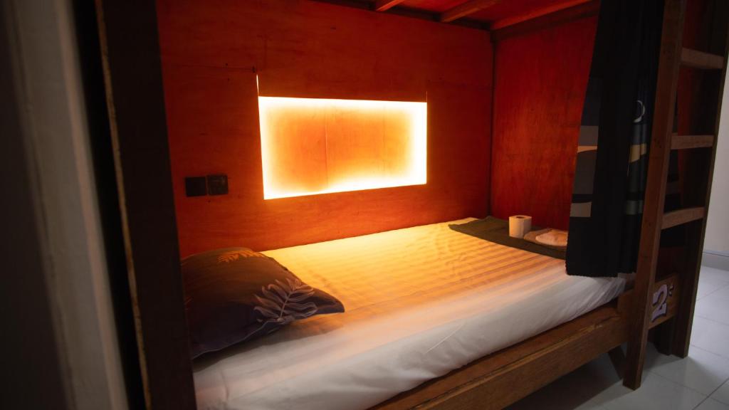 Postel nebo postele na pokoji v ubytování Jungle Ippie Hostel