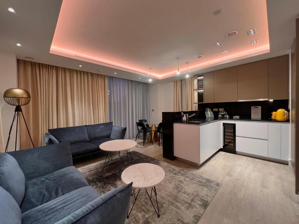 Et sittehjørne på 2Bedroom Apartment in Central of London