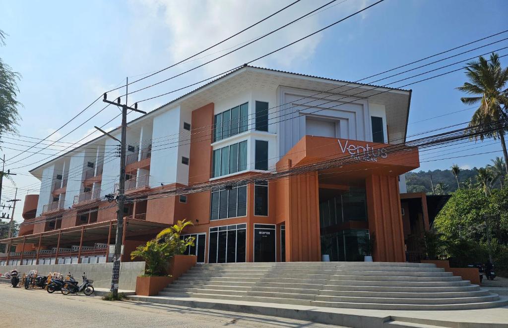 a building with stairs in front of it at The Ventus Phangan in Haad Rin