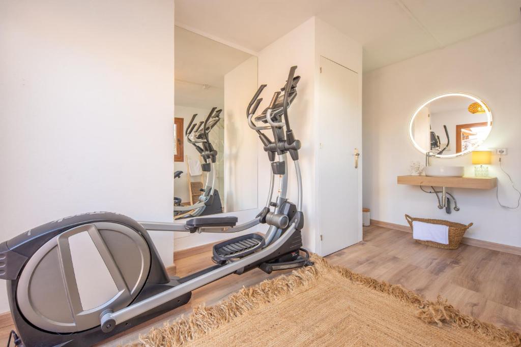 Fitness centrum a/nebo fitness zařízení v ubytování Cas Pati (Son Moja)