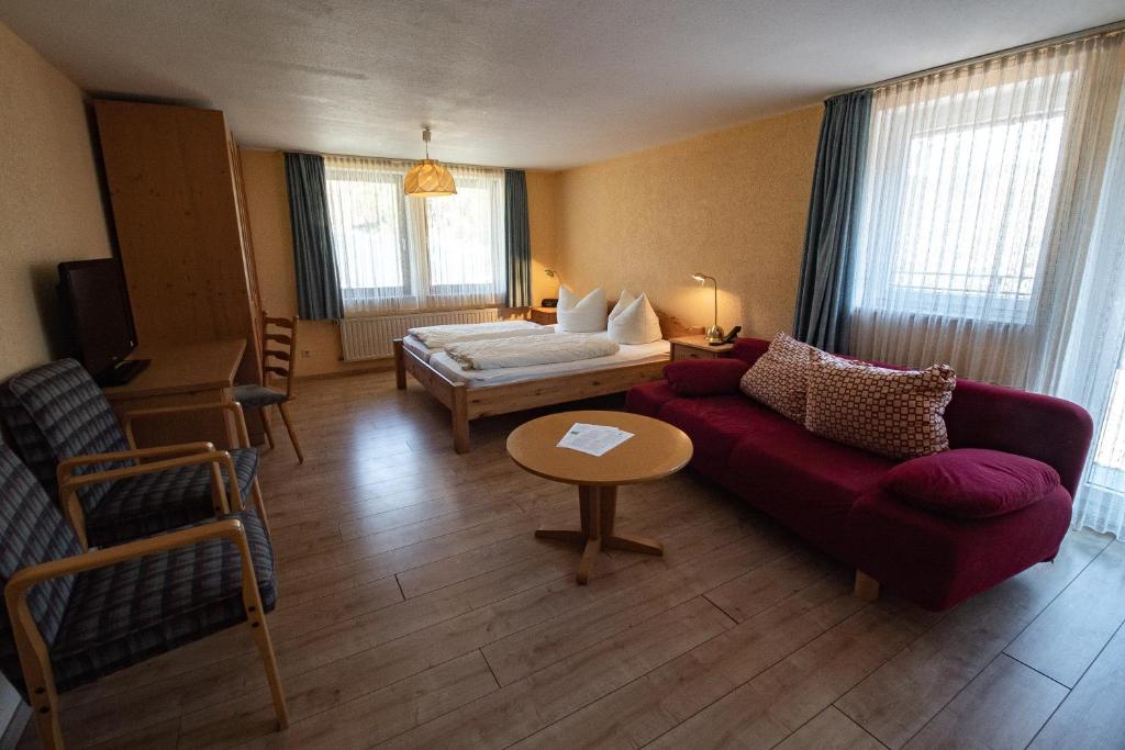 Postel nebo postele na pokoji v ubytování Gasthof Braun