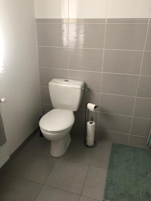 Koupelna v ubytování Anne Sophie Chambre chez lhabitant