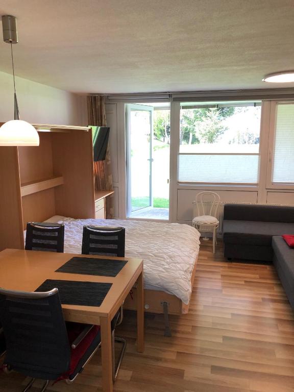 TV a/nebo společenská místnost v ubytování Ferienwohnung Tanja