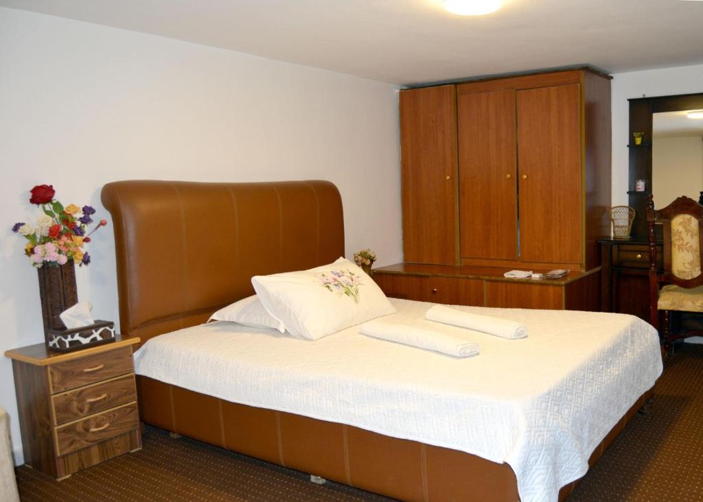 Postel nebo postele na pokoji v ubytování بيت الطبيعة nature house