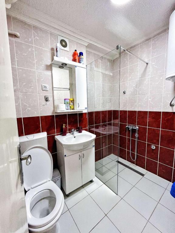 Koupelna v ubytování Apartman Jovana
