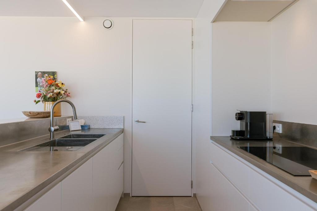 Kuchyň nebo kuchyňský kout v ubytování Flat Leon