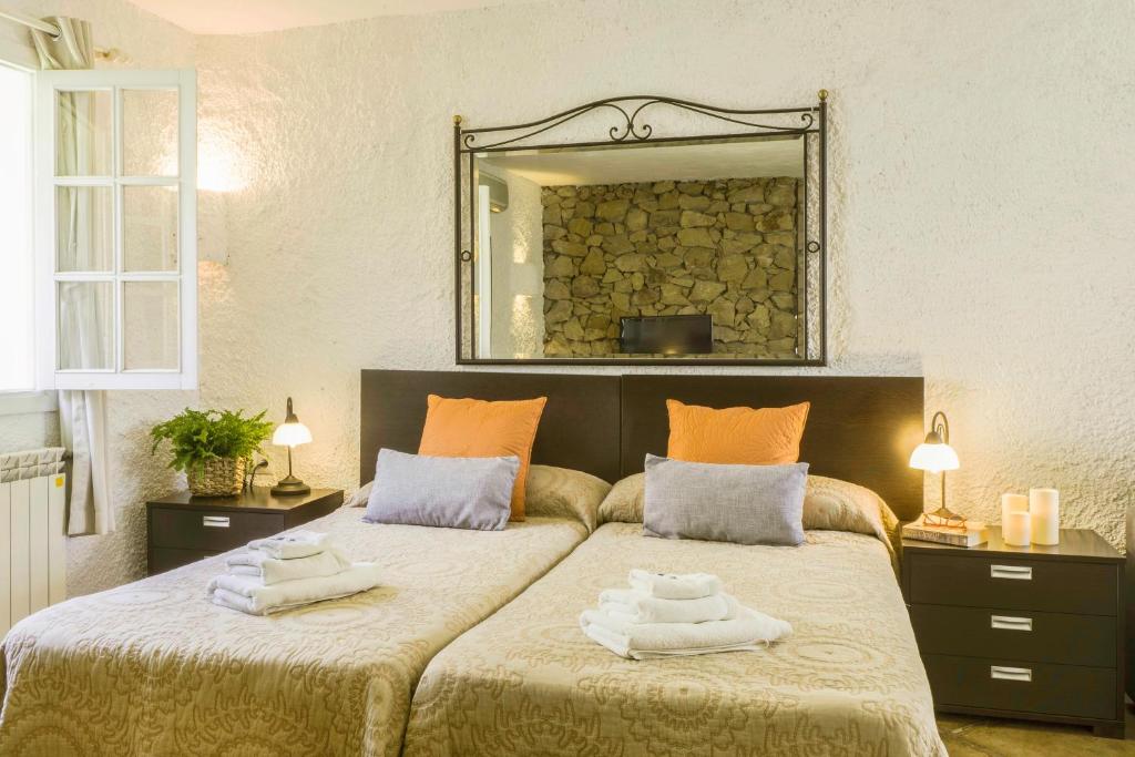 Łóżko lub łóżka w pokoju w obiekcie Pool Villa Jazmin