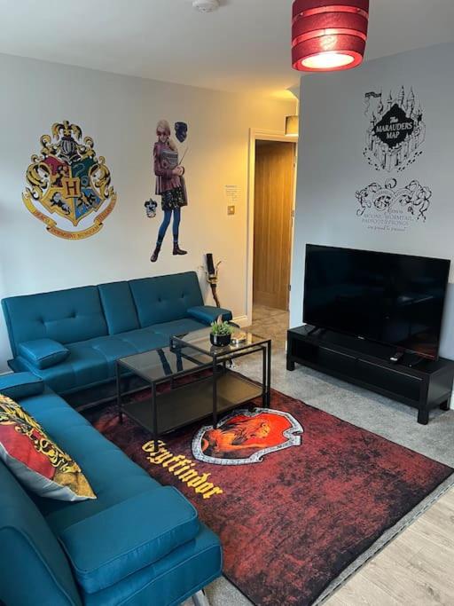 Oleskelutila majoituspaikassa Potters Retreat- Warner Bros Studios and London