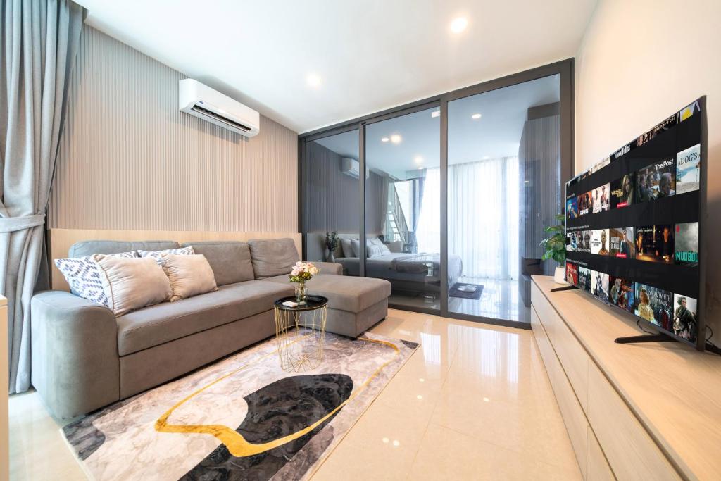 Χώρος καθιστικού στο The best holiday suite room