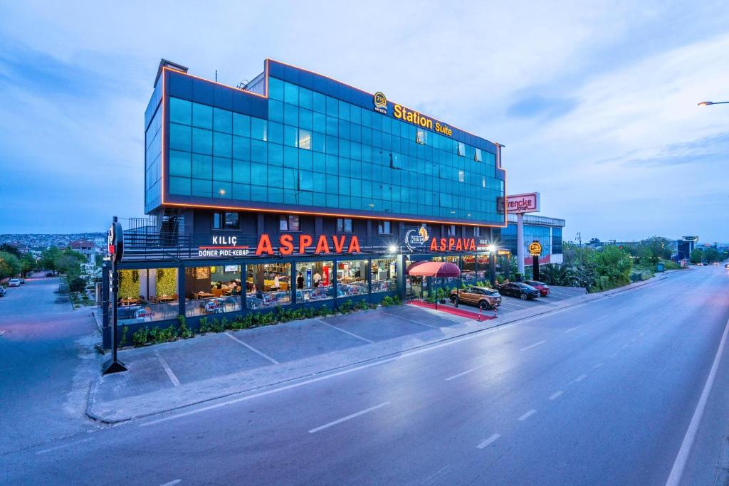 a building on the side of a street at 216 Station Suite Gebze in Gebze