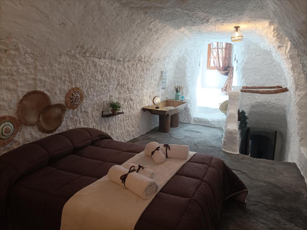Posezení v ubytování Cueva la Trapera