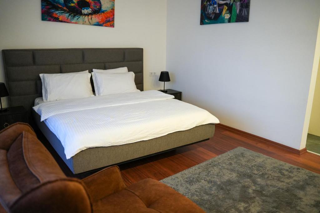 Postel nebo postele na pokoji v ubytování Side Mira Palace & Spa