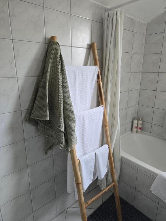 Koupelna v ubytování L'infini Sea View apartments Zubovići